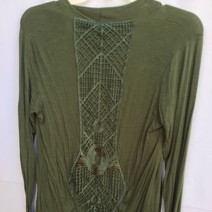 Robin k. Medium green Fall long sleeve cardigan
